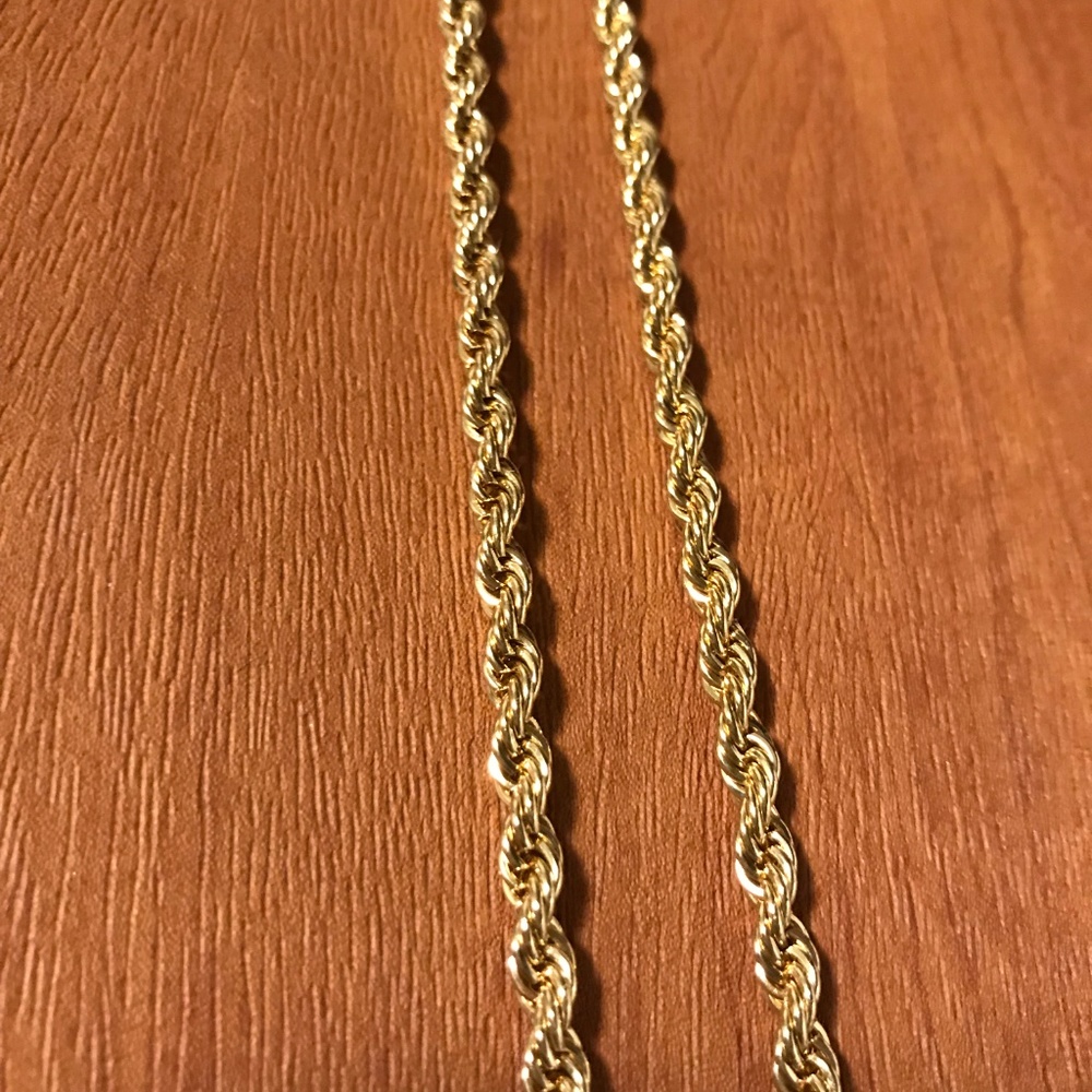 28" Rope Chain 14k 7mm thick - Picture 4 of 5
